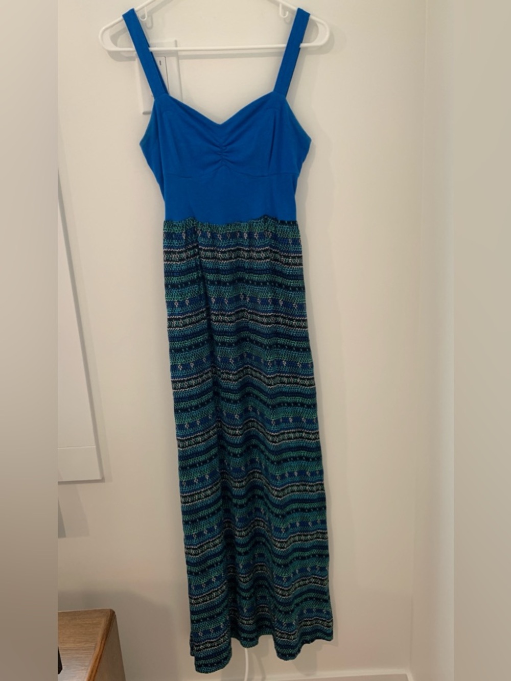 Mudd blue sleeveless maxi dress